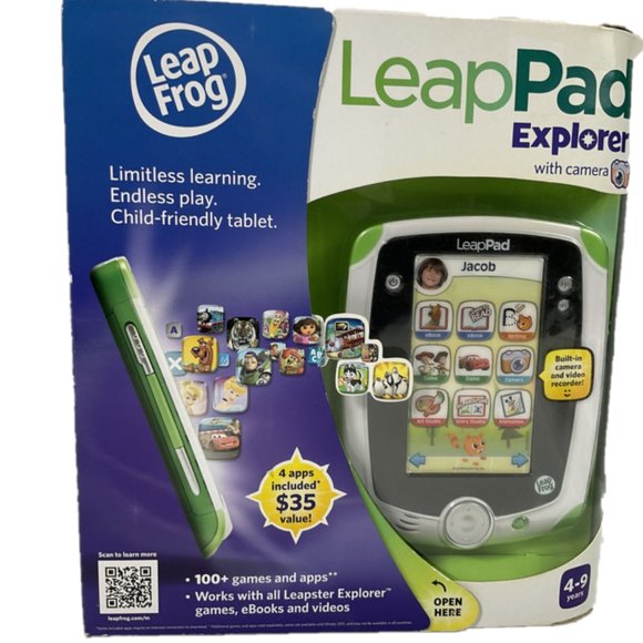 Leapfrog LeapPad Explorer Learning Tablet, Green/white NWT! - Picture 1 of 9